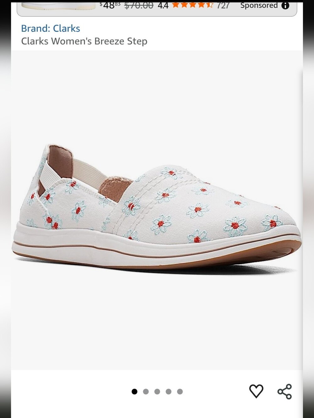Clarks Cloudsteppers Breeze Step NEW